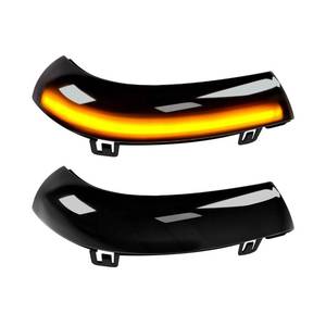 lot 12355 image: doiplent LED Side Mirror Turn Signal Lights for VW Golf 5 EOS GTI Jetta MK5 Passat, Sequential Lamps Smoke Cover Lens
