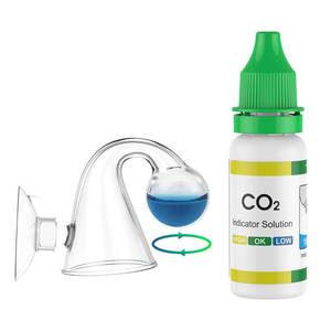 lot 12368 image: Pawfly Glass CO2 Drop Checker for Aquarium CO2 Indicator for Planted Fish Tank CO2 Monitor Kit with Solution and Suction Cups CO2 Detector Aquarium CO2 Tester Fish Tank Carbon Dioxide Checker