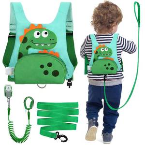 lot 12376 image: Dr.meter 3 in 1 Toddler Harness Leash  8.2ft Anti Lost Wrist Link, Cute Dinosaur Kids Safety Harness Tether with Key Lock, Child Protective Leashes While Walking for Outdoor Activity Keep Kids Close