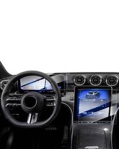 lot 12377 image: Upgrade 2 Pack Mercedes Benz GLC 11.9-Inch and 12.3-Inch Screen Protector for Models GLC 300 2023-2025 2026W206 C300 2022-2025 2026AMG C43 2023-2025 No Glare and Fingerprint Tempered Glass Mercedes Benz Accessories