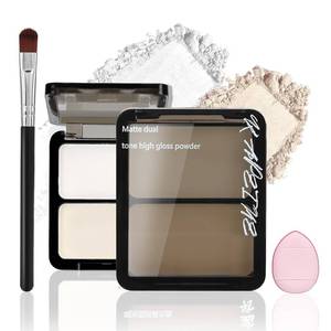lot 12384 image: Euphily 2 Colors Matte Nude Eyeshadow Palette, Smooth Brighten Light Shades Mini Eye Shadow, Dual Face Highlight Bronzer Powder, Easy to Blend Lightweight Natural Eye Makeup for Older Women