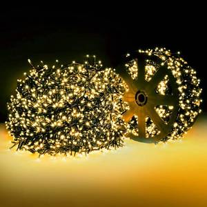 lot 13389 image: Areker 164ft 2000LED Christmas Lights Outdoor Indoor, Green Wire Christmas Day String Lights Plug in, Ultra Bright 8 Modes Waterproof Fairy Lights for Xmas Tree Party Wedding Decoration, Warm White