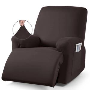 lot 14302 image: TAOCOCO Recliner Chair Covers Stretch Polyester Fabric 3-Piece for Large Recliners, Soft, Breathable and Skin-Friendly Furniture Protector - Fits Most Recliner Sizes (Coffee)