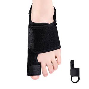 lot 14309 image: PARAS KORS Toe Brace - Big Toe Taping Splint Straightener Wrap with Support Straps for Sprains and Hallux Rigidus Relief (Left)
