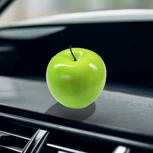lot 14355 image: ZIMISI Cute Apple Car Dashboard Decorations, Funny Center Console Ornament, Fruit Themed Dashboard Accessories, Cute Car Accessories for Women Men, Fits Vehicle Desk Office (Green Apple)