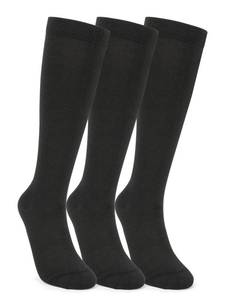 lot 14357 image: HiColorful Cool-Max Compression Socks for Women Ideal for Running Black L - 3 Pairs