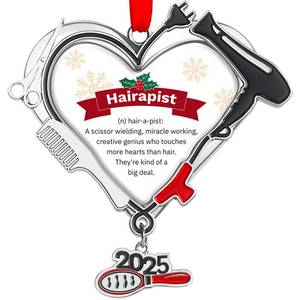 lot 14378 image: Hair Stylist Ornament 2025 - Christmas Ornament for Hairdressers, Gifts for Women Hairdressers, for Hair Stylist Female
