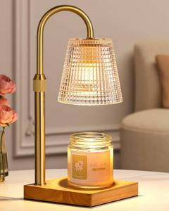 lot 19573 image: Hong-in Candle Warmer Lamp with Timer Dimmer,Christmas Birthday Gifts for Women Mom,House Warming Gifts New Home Room Decor,Vintage Wax Warmer for Scented Wax Jar Candles