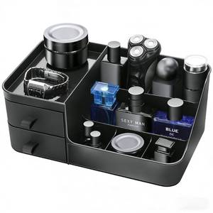 lot 19600 image: Cologne Organizer for Men,Dresser Organizer, Mens Organizers,Perfume Organizers, Cologne Stand, Organizador de Perfumes,Shelf for Bathroom Counter,Bathroom Countertop Storage,Easter Gifts for Men