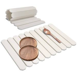 lot 19610 image: White Stone Drying Mat for Kitchen Counter, Diatomaceous Dish Drying Mat 16x24 Inch, Fast-Absorbing Quick-Dry Non-Slip Sink Tray