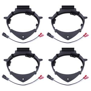 lot 19621 image: ApplianPar Front Rear 6.5in to 6.75in Door Speaker Adapter Mounting Plates and Wiring Harness Stand Ring Kit for Sierra 1500 2007-ON