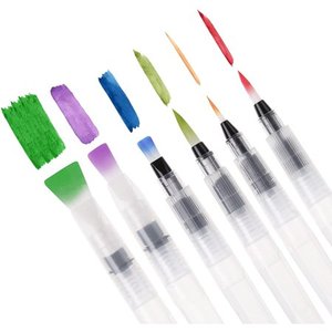 lot 20135 image: Mr. Pen- Watercolor Brush Pens  6 pcs  Water Brush Pens for Watercolor  Water Color Pen
