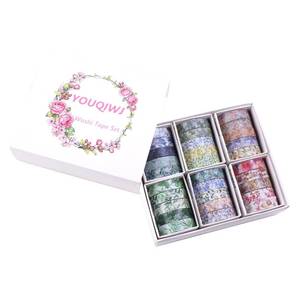 lot 20256 image: YOUQIWJ 30 Rolls Washi Tape Set, Slim Floral Decorative Tape for Scrapbook Supplies, Junk Journal, Bullet Journal, Planner Accessories, Card Making Supplies, DIY Crafts, Gift Box