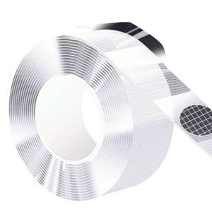 lot 20270 image: Double Sided Tape, Heavy Duty Nano Adhesive, 1.20 x 200 Inch, Removable Mounting Tape for Wall Home Office Holiday Decorations DIY Accesseries, for Rugs Pictures Photoes Frames (16.5 Ft x 1Pack)