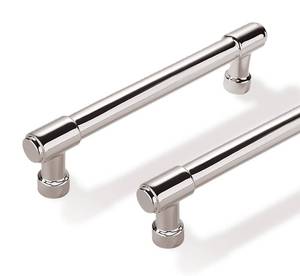 lot 20289 image: ZAUYX Solid Heavy Duty Jasper Pulls 2 Pack Polished Nickel Cabinet Pulls 3-12 Inch Hole Centers for Kitchen Cupboard Handles Modern Drawer Pulls Bathroom Cabinet Pulls