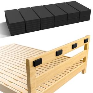 lot 20294 image: MERDTTES 24Pcs Headboard Stoppers and Furniture Wall Protectors, EVA Foam Bumpers to Prevent Sliding and Protect Walls, 6Pcs (0.6in Thick)  18Pcs (0.2in Thick) Gap Filler Pads for Bed Frame, Chair Back