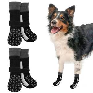 lot 20314 image: SCENEREAL Anti Slip Dog Socks to Prevent Licking Paws, Dog Shoes for HotCold Pavement, Paw Protector Traction Control on Hardwood Floor, Dog Shoes Booties for Puppy Small Medium Large Senior Dogs