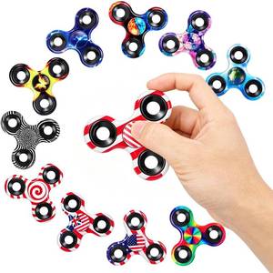 lot 20370 image: 10PCS Fidget Spinner Toy Pack for Kids Adults, Metal Tri-Spinner Fidget Toy Set, Hand Spinner for Stress Relief, Holiday Stocking Stuffer, Party Supplies Goodie Bag Stuffers Classroom Prizes