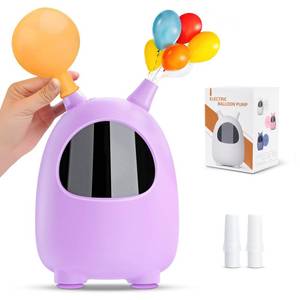 lot 20393 image: Electric Air Balloon Pump, Portable Dual Nozzle Balloon Blower Machine Inflate for Party Decoration (Purple)