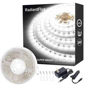 lot 20401 image: White Led Strip Lights for Bedroom Small Dimmable LED Lights Strip 16.4ft Super Bright Flexible LED Tape Lights Rope Light for for Room Home Decor Luces Leds for Living Room Kitchen Vanity Mirror