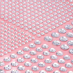 lot 20409 image: 3108 Pcs Rhinestone Stickers, Clear Face Gems Stick On, Self Adhesive Rhinestones, Bling Jewel Stickers, Stick On Rhinestones, Gem Stickers for Crafts Hair Face Makeup Decoration, Assorted Sizes