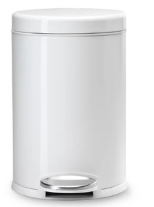 lot 1381 image: Munchkin step diaper pail white trash can