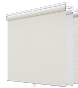 lot 1387 image: SUNOFF Cordless Blackout Roller Shades Black 23inW x 72inH