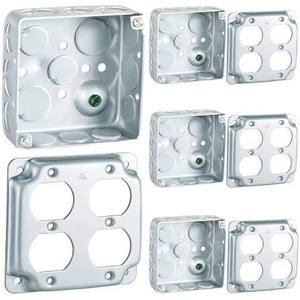 lot 3148 image: Corcklin 4 Set 4 x 4 Electrical J-over Duplex Outlet LA1508