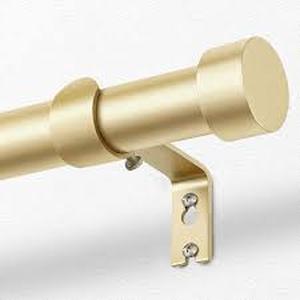lot 3158 image: Kaimana Curtain Rod with Bracket Package Gold