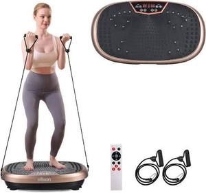 lot 11783 image: FitMaxx 3D XL Vibration Plate Exercise Machine-Whole Body Workout Vibration Platform wLoop Bands