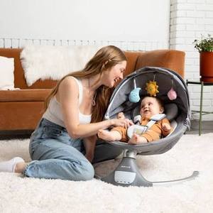 lot 11792 image: Inova Signature Baby Swing with Bluetooth Speaker and Remote Control