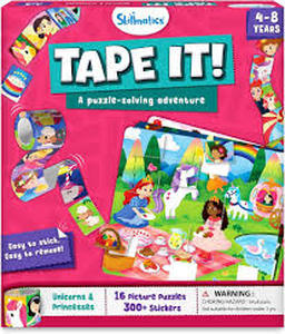 lot 14401 image: Skillmatics Tape It Puzzle-Solving Adventure 16 Picture Puzzles 300 Stickers