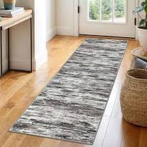 lot 18146 image: SIILOOM 2x6 Grey Brown Rug
