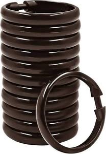 lot 18153 image: Set of Twelve (Plastic) Bronze Shower Curtain Rings