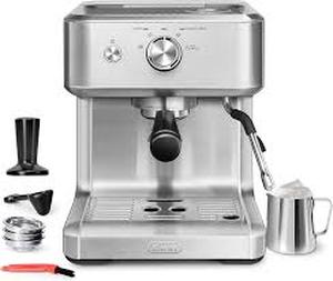 lot 19525 image: Gevi EzBru 1000 58mm Semi-Automatic Espresso Machine 1350W