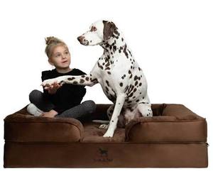 lot 19535 image: Noah and Paw Orthopedic Memory Foam Sofa Dog Bed XXL 55x45x11 Model SO-VE-BR-XXL