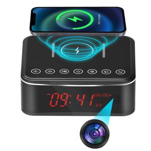 lot 1495 image: VISHANGYAES Hidden Camera Motion ActivatedStronger Night Vision160°View AngleHD 1080P,Indoor WiFi Camera with Bluetooth Speaker,Alarm Clock,WirelessWire Charger(2.45Ghz)