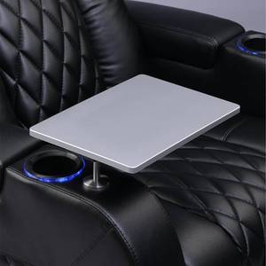 lot 2103 image: Weilianda Home Theater Seating Series Swivel Tray Table for Wei lianda Home Theater Seat Sliver