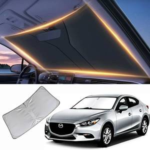 lot 2465 image: Windshield Sun Shade for Mazda 3 Front Window Shades Cover for 2010-2025 Mazda 3 Car Accessories Windshield Sun Visor Protector