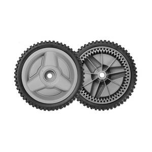 lot 3231 image: Fourtry Front Drive Wheels Fit for Hus qvarna HU700F Mower, 532401274 Drive Wheels Tires for HU Self Propelled Lawn Mower Tractor, Front Wheels for HU700F, 2 Pack, Gray