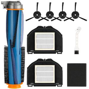 lot 4348 image: Vacuum Replacement Parts Compatible With Shark RV2310AE AV2310AE RV2310AE RV2320S UR2350AE RV2300S Matrix Robot Vacuum Cleaner, 1 Brush, 2 HEPA Filter, 4 Side Brush, 1 Sponge Filter(Not For RV2310)