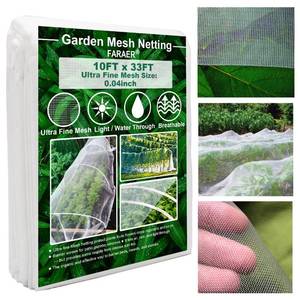lot 4356 image: Garden Netting, Plant Covers 10x33Ft Net Ultra Fine Mesh Protection Netting for Vegetable Plants Fruits Flowers Crops Greenhouse Row Cover Raised Bed Barrier Screen Protection Net Cover (10x33ft)