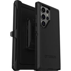 lot 4366 image: OtterBox Samsung Galaxy S24 Ultra Defender Series Case - Black, Rugged & Durable, with Port Protection, Includes Holster Clip Kickstand