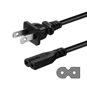 lot 4369 image: 2 Prong AC Power Cord Compatible with Vizio DEM Series HDTV, Vizio Sound Bar Power Cable Replacement