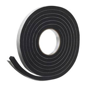 lot 6237 image: Frost King R734H Sponge Rubber Foam Tape 34 W X 716 H X 10 L, Black