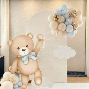 lot 6238 image: Teyva Daily 43 Pcs Bear Baby Shower Party Decorations 31 Bears Cardboard Cutout Stand Decoration Blue and Brown Balloon Stand Kit Gender Reveal Bears Balloons Kit for Baby Shower Birthday Party