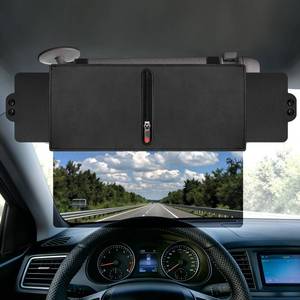 lot 6255 image: Veharvim Sun Visor Extender for Car (Polarized, UV400, PC Lens, 2 Side Sunshade), Car Visor Extender Sun Blocker, Visor Extender Attachment, Anti-Glare for Safe Driving