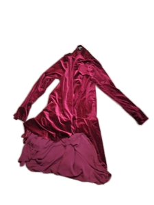 lot 6287 image: Urban Coco Burgundy Long Sleeve Dress with Tag size XL