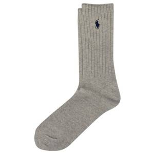 lot 6296 image: POLO RALPH LAUREN Mens Classic Crew Socks, Light Gray, 6-12.5