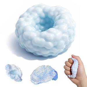 lot 6315 image: Crunchy Squishy Stress Ball, Crunchy Stress Ball with Beads, ASMR Smoothie Squeeze Toy, Anxiety Relief Fidget Ball for Adults & Kids, Party Favors and Employee Gifts(Blue)